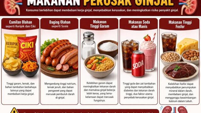 Makanan Olahan Favorit Ternyata Bisa Berdampak pada Ginjal